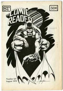 COMIC READER #121 FANZINE 1975 Mike GRELL BATMAN COVER