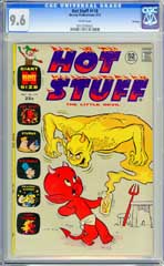 HOT STUFF #110 (1972) CGC NM+ 9.6 WHITE Pages FILE COPY