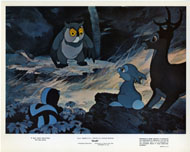 BAMBI (R-1975) - MINI-LOBBY CARD SET OF 8 WALT DISNEY