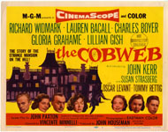COBWEB (1955) - LOBBY CARD SET OF 8 BACALL / LILLIAN GISH