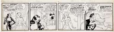 AL CAPP - LI'L ABNER DAILY ORIGINAL ART 10-13-41 PRINCESS NO-NO