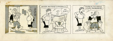 BILL YATES - PROF PHUMBLE DAILY ART 09-25-61 WRONG HOUSE