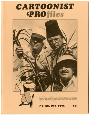 CARTOONIST PROFILES #28 FANZINE (1975) BIL KEANE /CROCK