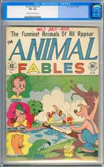 ANIMAL FABLES #1 (1946) CGC VF+ 8.5 COW pgs - Early EC