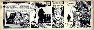 MILTON CANIFF - TERRY & PIRATES DAILY ORIG ART 1-12-46