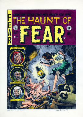 MARIE SEVERIN - HAUNT OF FEAR #24 HAND-PAINTED PRINT EC