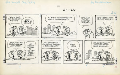 M. BRICKMAN - SMALL SOCIETY SUNDAY ART 12-02-84  LIVING