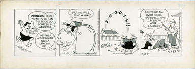 BILL YATES - PROF PHUMBLE DAILY ART 09-29-61 SWOOSH!!