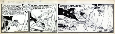 AL CAPP - LI'L ABNER DAILY ORIG ART 8-10-39 MOTHER'S DAY