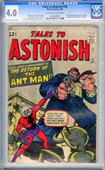 TALES TO ASTONISH #35 (1962) CGC VG 4.0 OWW Pgs ANT-MAN