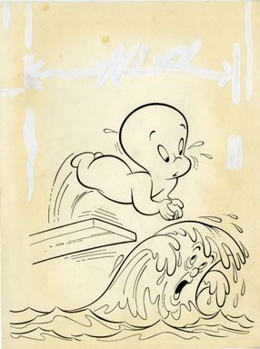 WARREN KREMER - FRIENDLY GHOST CASPER #3 COVER ORIG ART