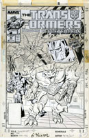 JOSE DELBO - TRANSFORMERS #40 COVER ORIGINAL ART 1988
