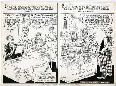 AL FAGALY - OUGHTA BE A LAW DAILY ORIG ART - HOT & COLD