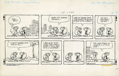 M. BRICKMAN - SMALL SOCIETY SUNDAY ART 02-10-85 WHIMPER