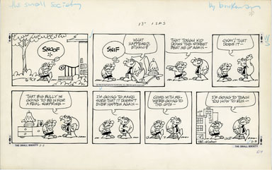 M. BRICKMAN - SMALL SOCIETY SUNDAY ART 02-03-85 BULLY