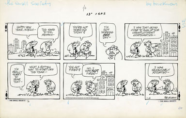 M. BRICKMAN - SMALL SOCIETY SUNDAY ART 01-06-85 FIRED