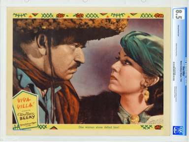 VIVA VILLA! (1934) - CGC 8.5 LOBBY CARD FAYE WRAY WALLACE BEERY