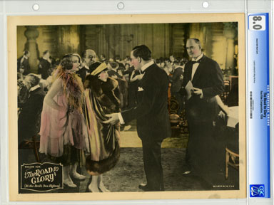 ROAD TO GLORY 1926 - CGC LOBBY CARD VF 8.0 "DANCE HALL"