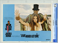 LIVE AND LET DIE (1973) CGC GRADED LOBBY CARD SET OF 8