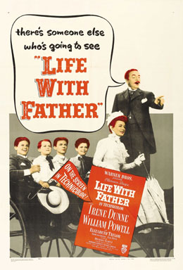 LIFE WITH FATHER (1947) ONE SHEET POSTER WILLIAM POWELL