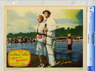 LADY FROM SHANGHAI (1947) CGC LOBBY CARD #5 FN+ 6.5