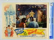 GIRLS! GIRLS! GIRLS! (1962) CGC LOBBY CARD SET OF 8 ELVIS