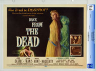 BACK FROM THE DEAD 1957 CGC LOBBY CARD SET OF 8 /  9.6/9.8
