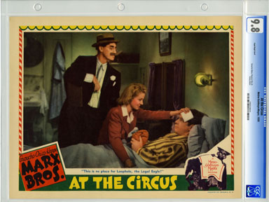 AT THE CIRCUS (1939) - CGC LOBBY CARD NM/MT 9.8 MARX BROTHERS / GROUCHO