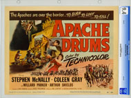 APACHE DRUMS (1951) - CGC GRADED LOBBY CARD SET OF 8