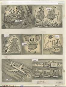 AL JAFFEE - MAD #253 NEW USES FOR VELCRO PG 3 ORIG ART