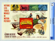3 WORLDS OF GULLIVER (1960) CGC LOBBY CARD SET RAY HARRYHAUSEN