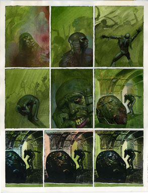 SIMON BISLEY - 2000 A.D. PROG 654 Pg 31 ORIG ART SLAINE