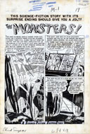 JOE ORLANDO -SHOCK SUSPENSTORIES #1 COMPLETE 6-PAGE STORY ART