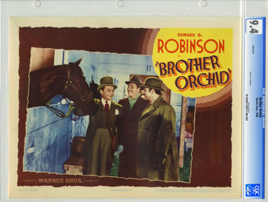 BROTHER ORCHID (1940) - CGC GRADED LOBBY CARD - HORSE