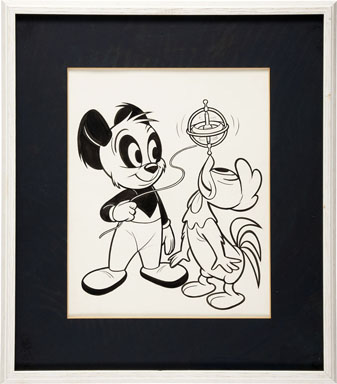 ANDY PANDA #54 ORIGINAL COVER ART 1961 CHARLIE CHICKEN