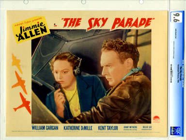 SKY PARADE (1936) - CGC LOBBY CARD 9.6 RADIO HEADSET