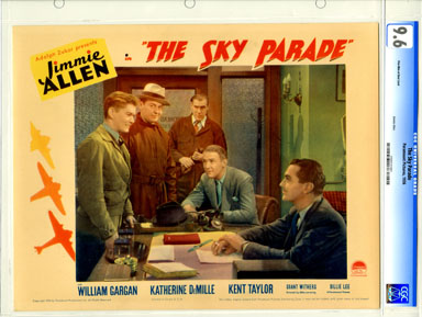 SKY PARADE (1936) - GCG LOBBY CARD 9.6 FIVE MEN AT DESK