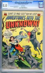 ADVENTURES INTO THE UNKNOWN #18 (1951) CGC VF 8.0 WHTpg