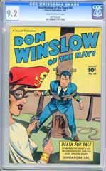 DON WINSLOW OF THE NAVY #60 (1948) CGC NM- 9.2 COW Pgs
