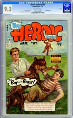 HEROIC COMICS #89 (1954) CGC NM- 9.2 OW Pgs - FILE COPY