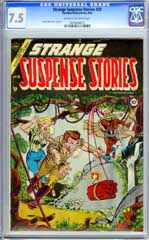 STRANGE SUSPENSE STORIES #20 (1954) CGC VF- 7.5 COW Pgs