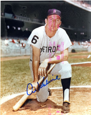 AL KALINE (RIGHT FIELD) - SIGNED PHOTO DETROIT TIGER