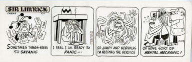 ED NOFZIGER -SIR LIM'RICK DAILY ART 05-12-67 PANIC