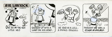 ED NOFZIGER -SIR LIM'RICK DAILY ART 05-13-67 SEAGULL