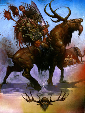 SIMON BISLEY - 2000 AD PROG 627 SPLASH PAGE SLAINE ART