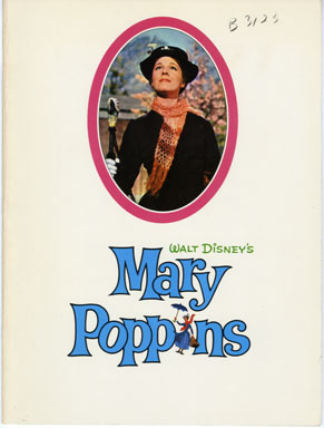 WALT DISNEY'S MARY POPPINS SOUVENIR BOOK 1964 JULIE ANDREWS