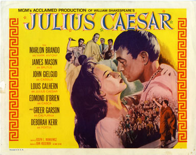 JULIUS CAESAR (1953) - TITLE LOBBY CARD  MARLON BRANDO