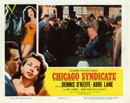 CHICAGO SYNDICATE (1955) - LOBBY CARD SET/8  ABBE LANE