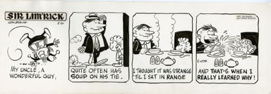ED NOFZIGER -SIR LIM'RICK DAILY ART 05-20-67 SOUP TIE