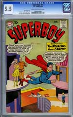 SUPERBOY #81 (1960) CGC FN- 5.5 COW Pages